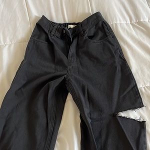 ‼️SOLD - Oak + Fort Wide Leg Jean with Cutout